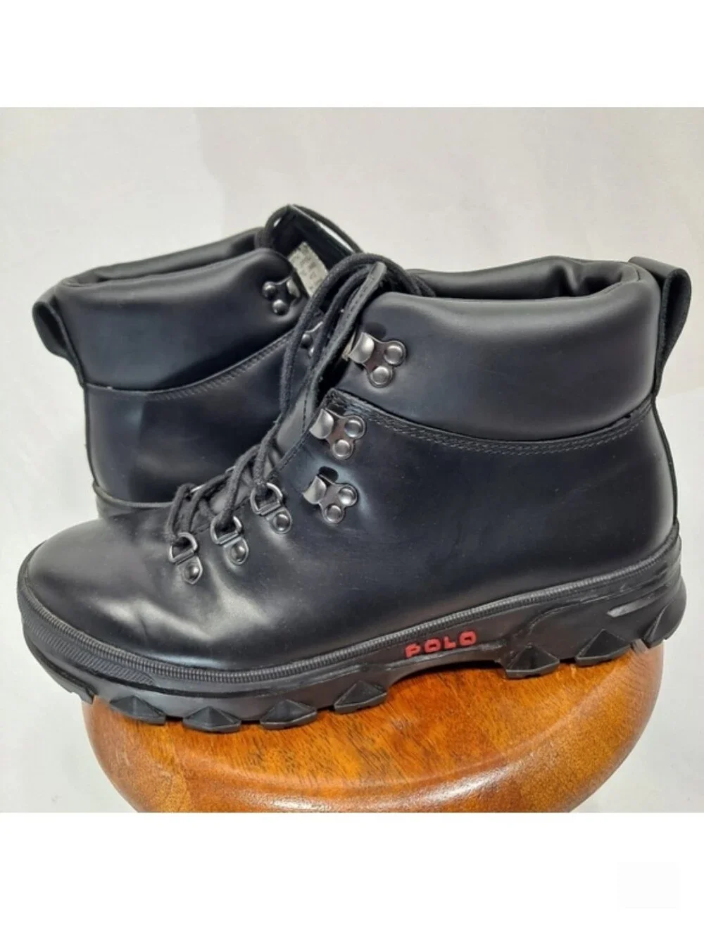 Polo By Ralph Lauren Black Hainsworth Boots
